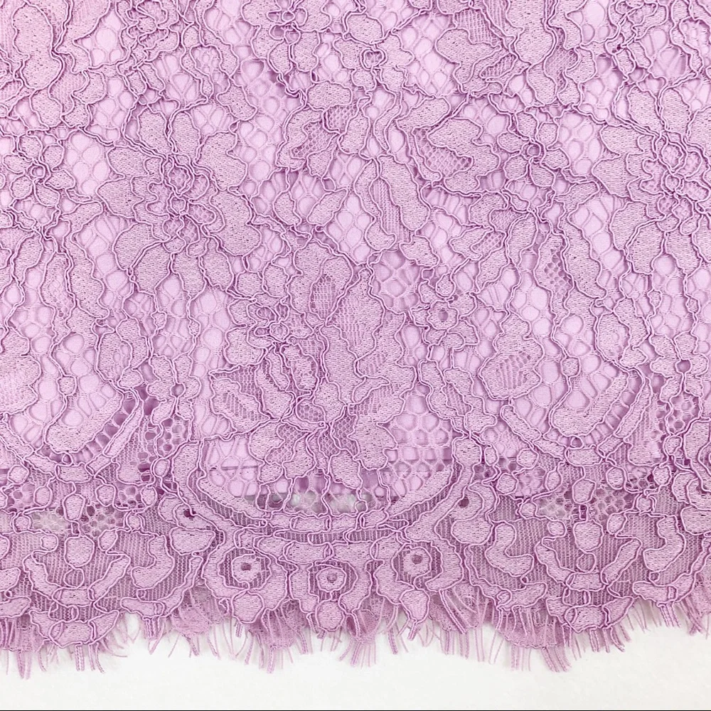 J Crew short sleeve lace blouse top‎ lilac purple